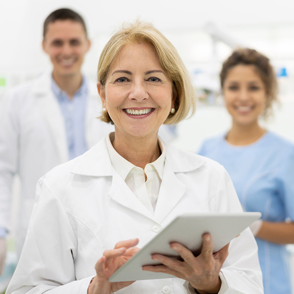 group of doctors smiling